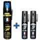 Pack Punch P100 : Bombes lacrymogènes 75 ml GAZ et 2 x 25 ml GEL