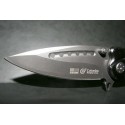 Couteau SR Columbia noir mat avec une lame large ultra résistante