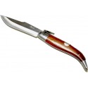 Couteau Laguiole de chasse manche imitation bois lame acier 420