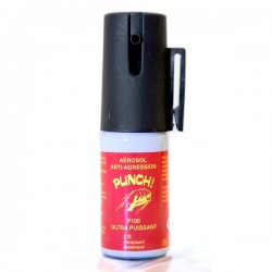 Bombe lacrymogène PUNCH - Spray mini au CS GEL 15 ml