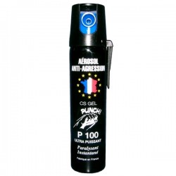 Aérosol lacrymogène PUNCH P100 - Spray GEL 75 ml