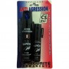 Duo Aérosol lacrymogène PUNCH P100 - Spray GEL 75 ml+ GEL 25 ml