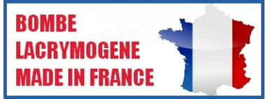 Bombes lacrymogènes et spray de défense fabriquées en France