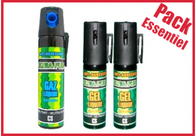 bombes lacrymogènes anti agressions 75ml GAZ et 2 x 25ml GEL